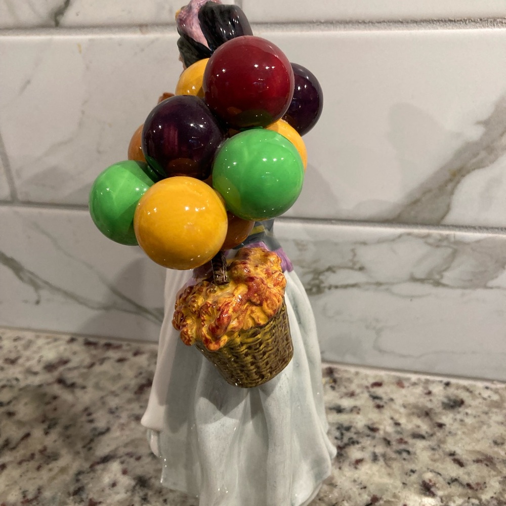 Retired Royal Doulton Balloon Figurine Biddy Penny farthing HN1843 - Picture 4 of 6